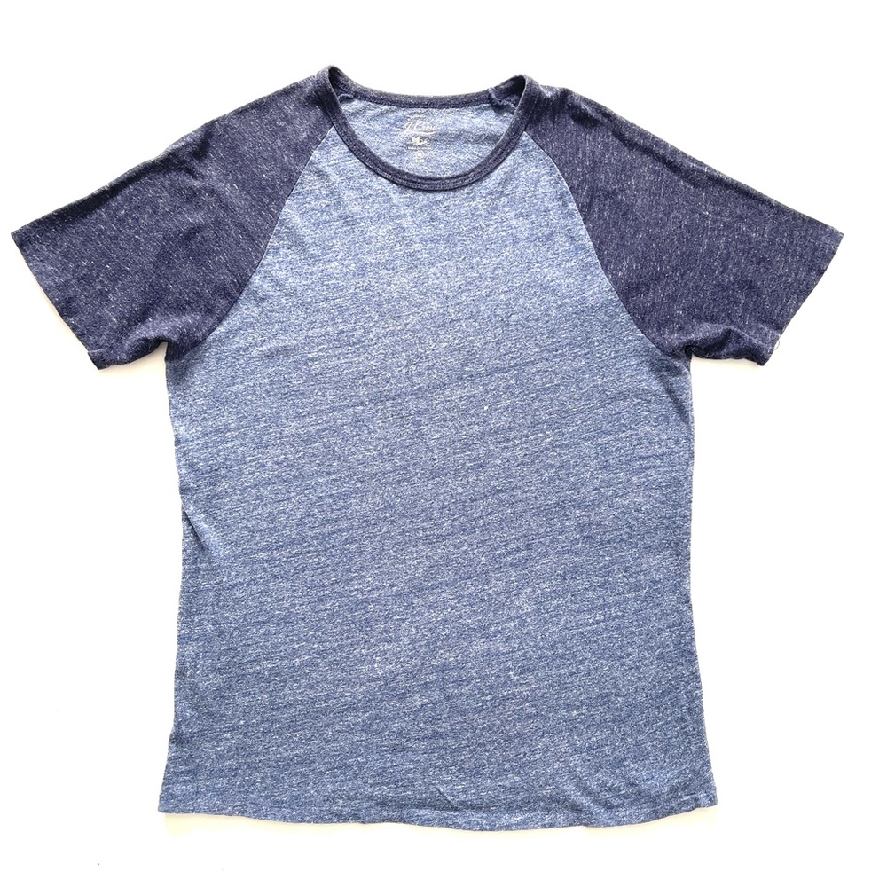 J. Crew Two-Tone Blue Short Sleeve Tee